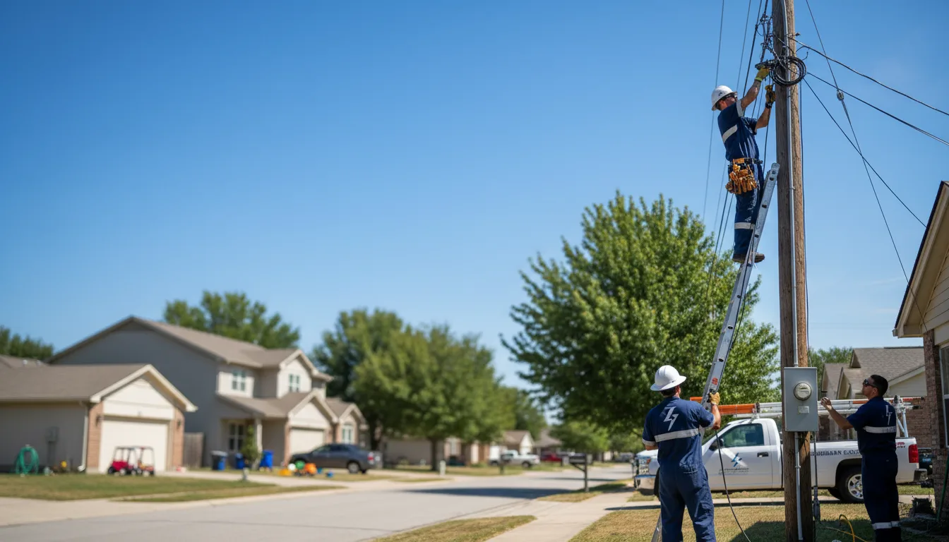 Residential electrician providing installation services in Eidson, TN